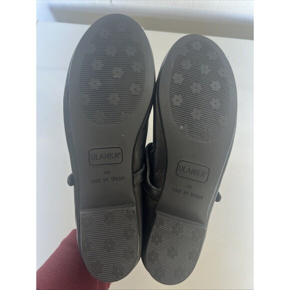 Ulanka Tuli T Strap Mary Jane Black Leather Made In Spain Ballet Flats US 9 - Picture 9 of 9
